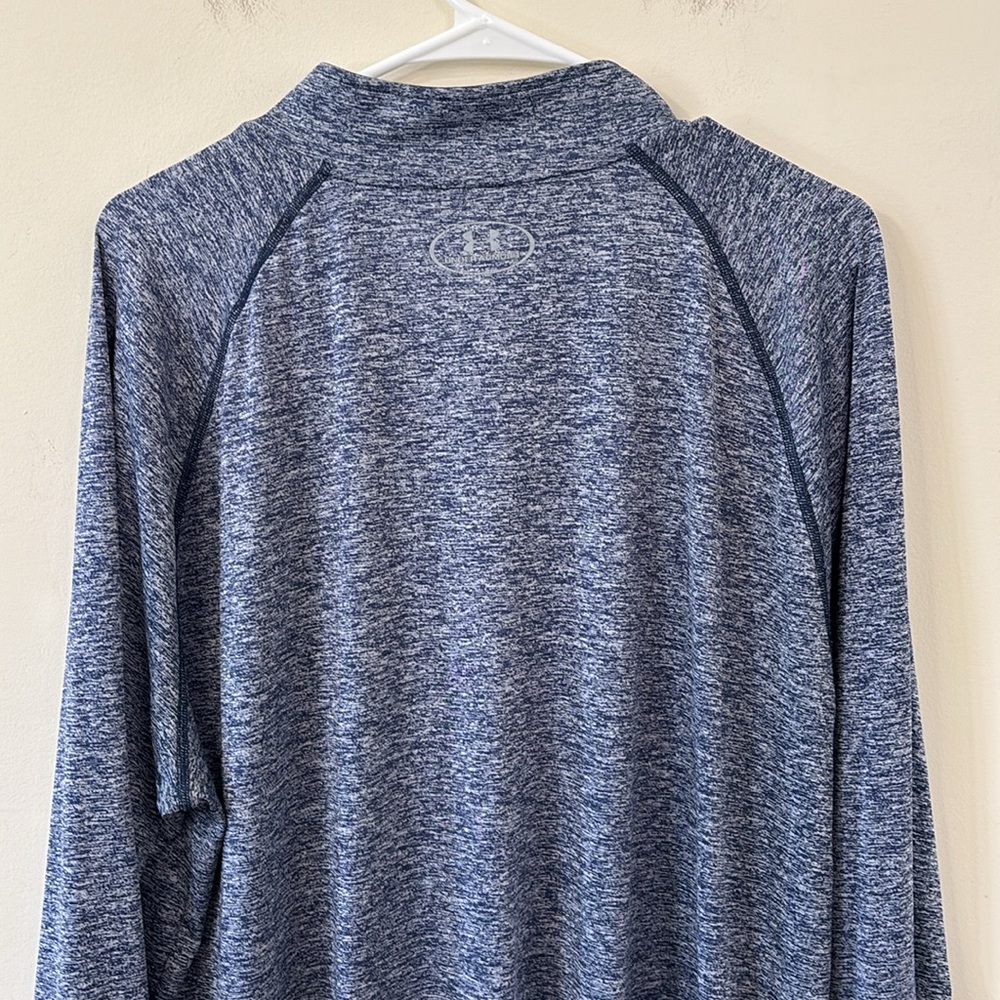 Under Armour Men’s Tech 1/2 Zip Long Sleeve Blue Marled Size XL - Picture 6 of 7